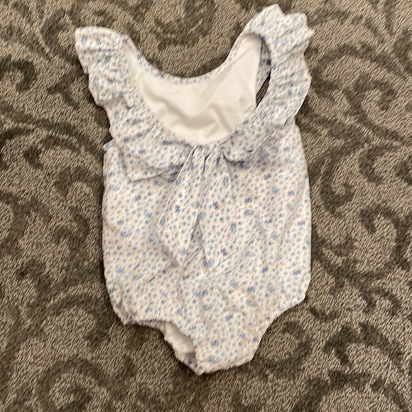 Darling Eliza James Navy Floral Bow Swim Suit - Picture 2 of 3